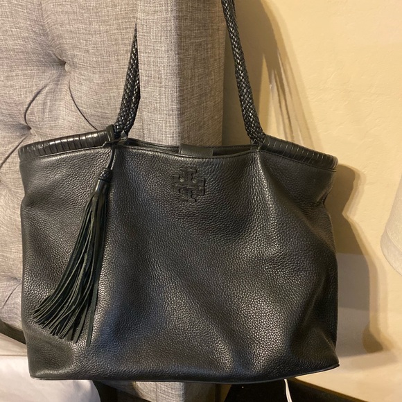 Tory Burch Black Taylor Tote Bag - Picture 3 of 8